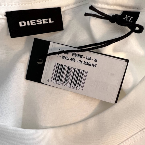 Diesel T Wallace White T Shirt Eye Doctor Graphic Top Men's Sz XL NWT - Picture 7 of 7